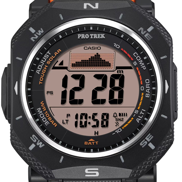 プロトレック クライマーライン PRG-69-4JF メンズ ソーラー デジタル ウレタンバンド オレンジ