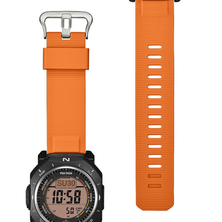 プロトレック クライマーライン PRG-69-4JF メンズ ソーラー デジタル ウレタンバンド オレンジ