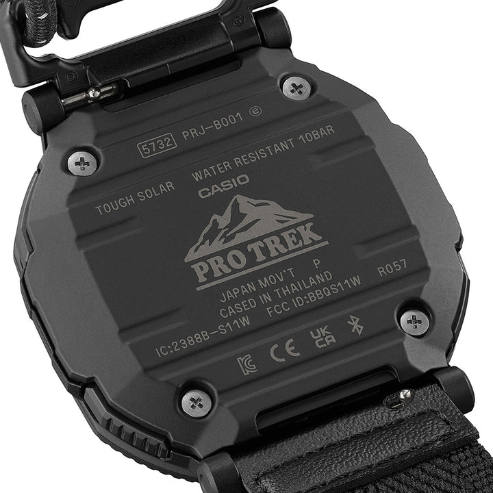 プロトレック ハイカーライン ブラック PRJ-B001B-1JF メンズ ソーラー Bluetooth アナデジ バンジーコードバンド
