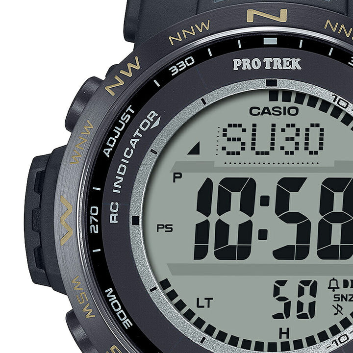 プロトレック クライマーライン 蓄光LCDダイヤル PRW-35LD-5JF メンズ 電波ソーラー デジタル ソフトウレタンバンド 国内正規品 カシオ