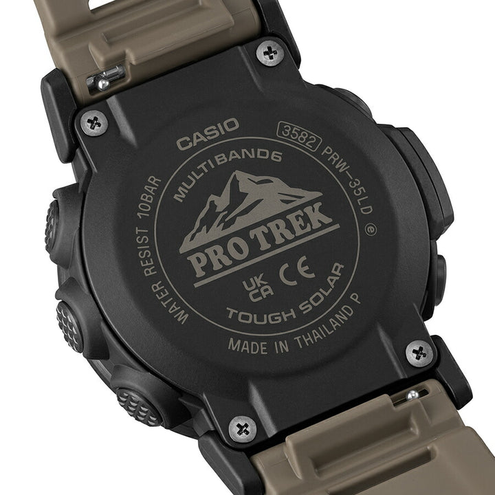 プロトレック クライマーライン 蓄光LCDダイヤル PRW-35LD-5JF メンズ 電波ソーラー デジタル ソフトウレタンバンド 国内正規品 カシオ