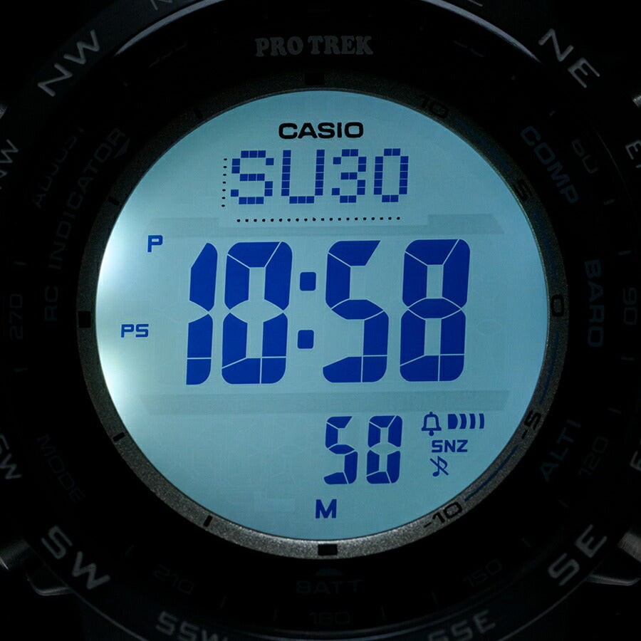 プロトレック クライマーライン デジタルモデル PRW-35Y-2JF メンズ 腕時計 電波ソーラー ソフトウレタンバンド ネイビー 国内正規品 カシオ