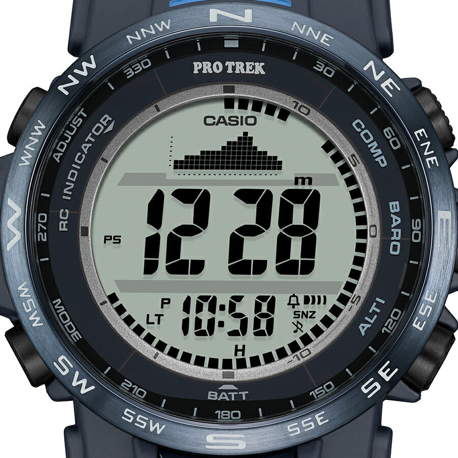プロトレック クライマーライン デジタルモデル PRW-35Y-2JF メンズ 腕時計 電波ソーラー ソフトウレタンバンド ネイビー 国内正規品 カシオ