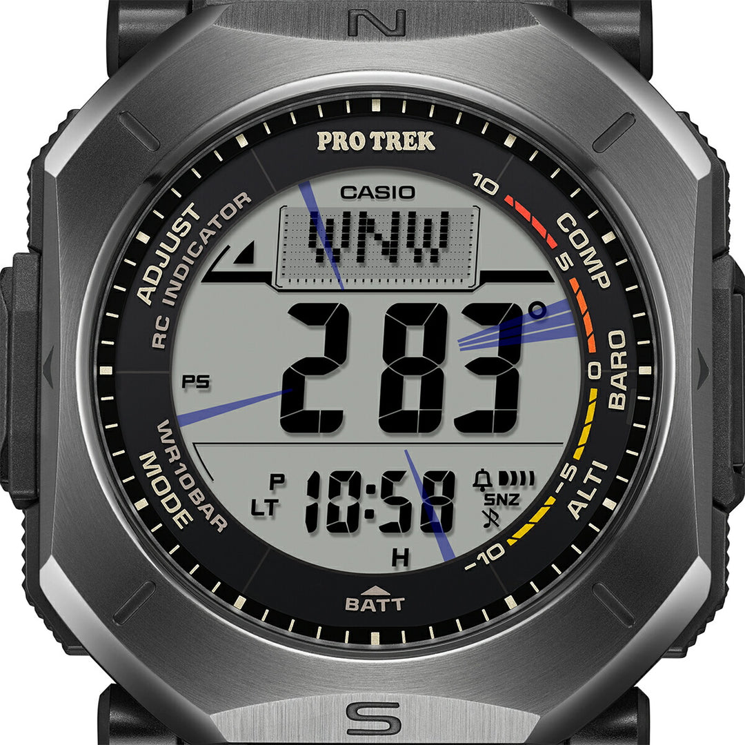 プロトレック クライマーライン PRW-69シリーズ PRW-69Y-1JF メンズ 電波ソーラー デジタル ラバーバンド