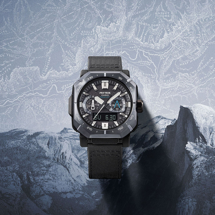 プロトレック クライマーライン ヨセミテ PRW-B1000B-2JF メンズ 電波ソーラー Bluetooth アナデジ クロスバンド ブルー