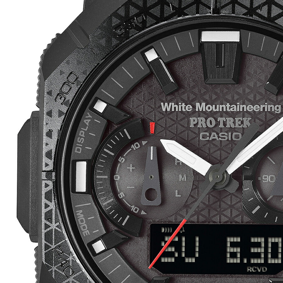 プロトレック White Mountaineering コラボレーションモデル PRW-B1000WM-1JR メンズ 電波ソーラー Bluetooth アナデジ ブラック