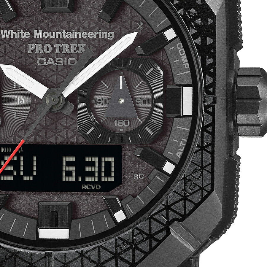 プロトレック White Mountaineering コラボレーションモデル PRW-B1000WM-1JR メンズ 電波ソーラー Bluetooth アナデジ ブラック