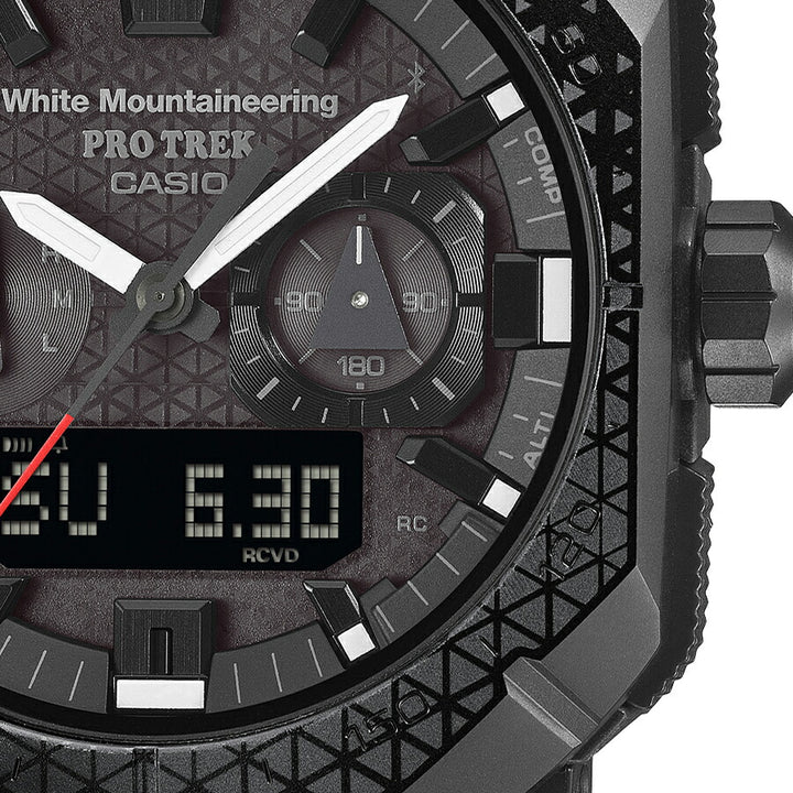 プロトレック White Mountaineering コラボレーションモデル PRW-B1000WM-1JR メンズ 電波ソーラー Bluetooth アナデジ ブラック