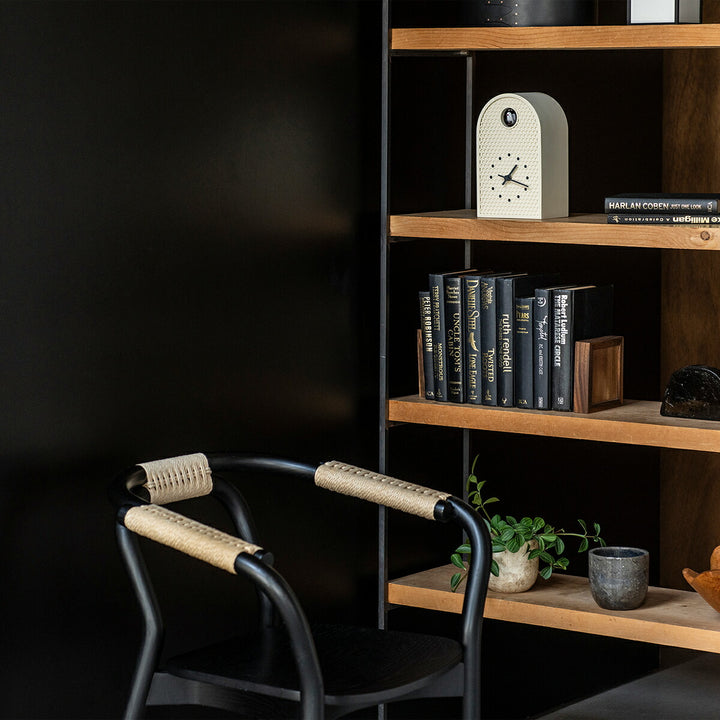 タカタレムノス 掛け時計 デザインオブジェクト クー 掛置兼用 カッコー時計 クオーツ 電池式 アイボリー パンチングメタル 福定 良佑 RF25-04IV