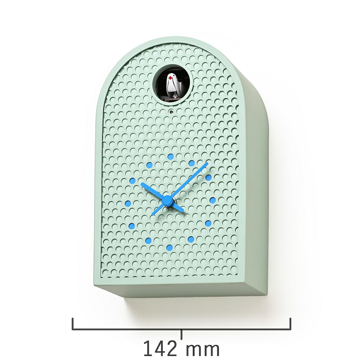 石・貝貼り付け　置き時計　台幅14cm　電池交換済み　ムーブメント日本製 誠時 セイジ 逆回転ムーブメント SP-310 クラフトクロック 文字盤厚み