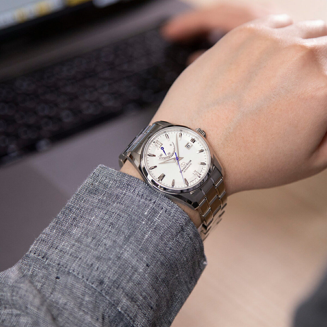 オリエントスター コンテンポラリー スタンダード RK-AU0006S メンズ 機械式 自動巻き ホワイトダイヤル 日本製