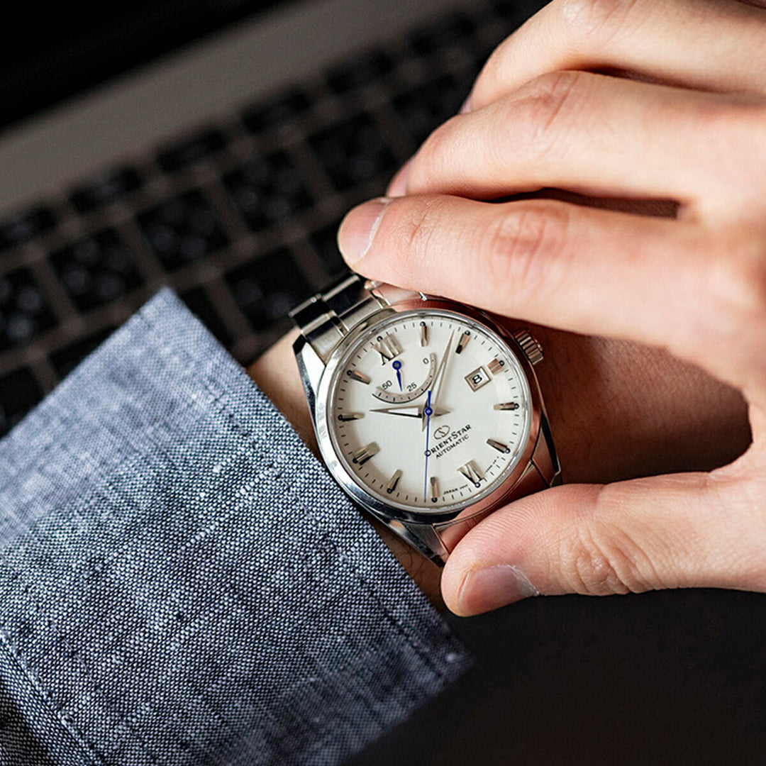 オリエントスター コンテンポラリー スタンダード RK-AU0006S メンズ 機械式 自動巻き ホワイトダイヤル 日本製