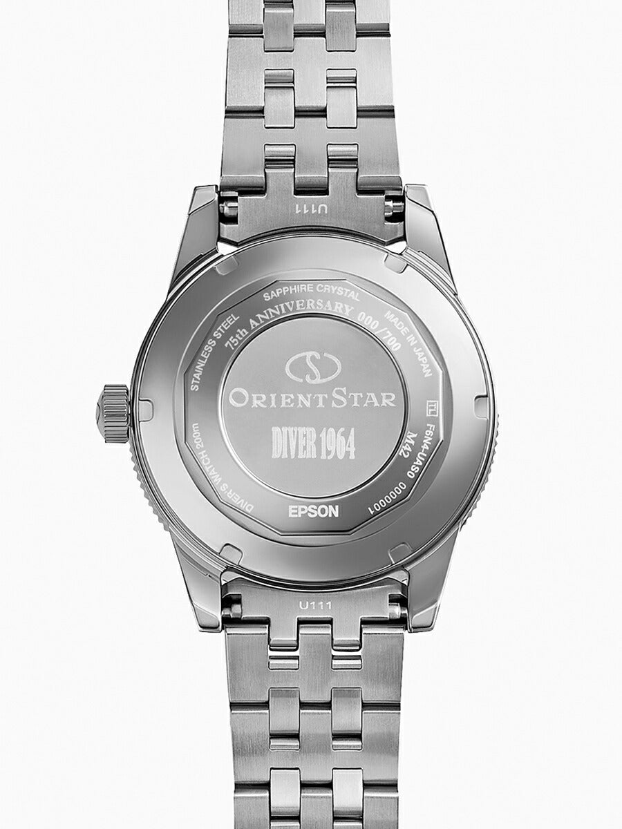 オリエントスター 75周年記念 限定モデル M42 ダイバー 1964 1st エディション F6 デイト 200m RK-AU0503N メンズ 機械式 自動巻き ブルーグレーダイヤル 日本製