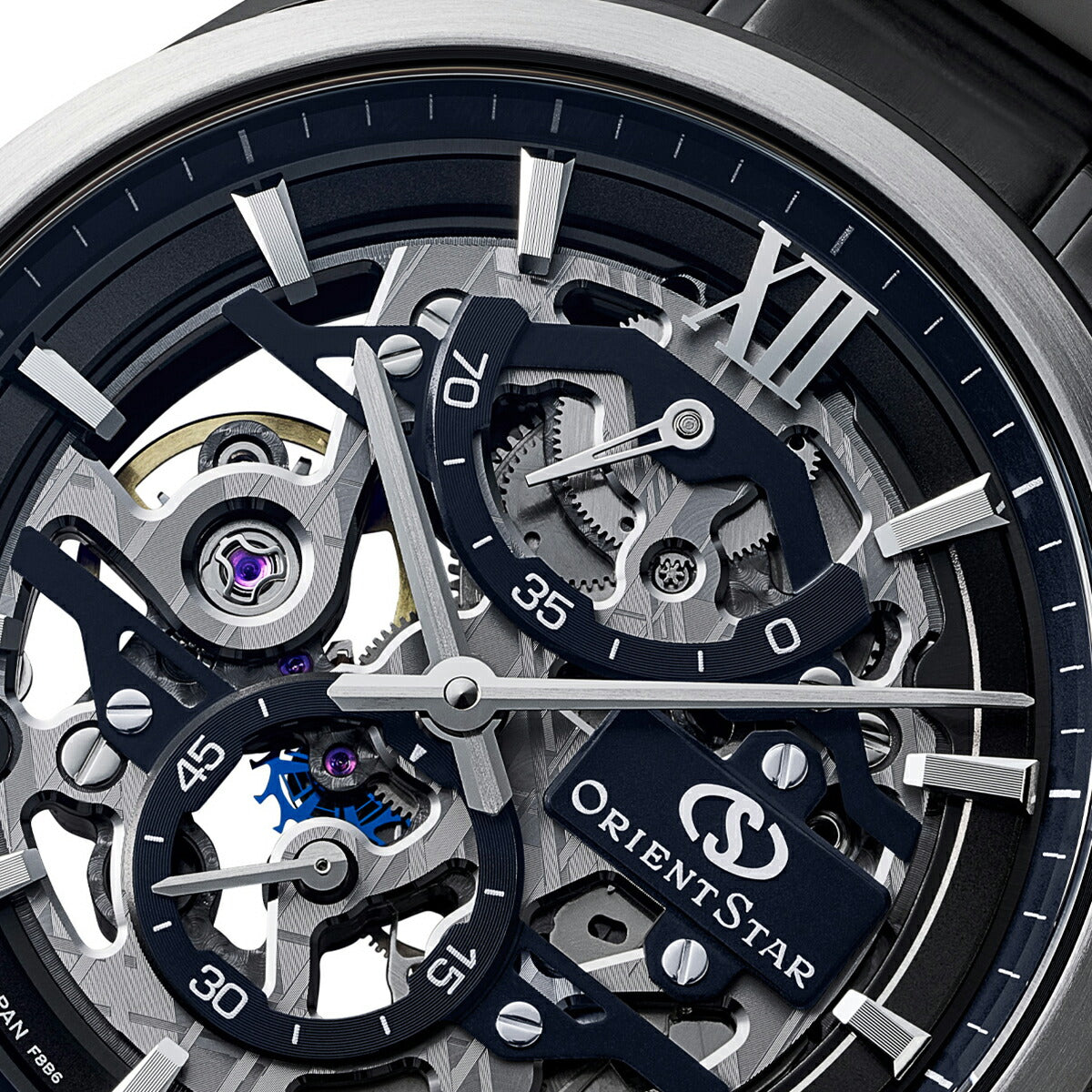 オリエントスター 75周年記念 限定モデル M34 F8 スケルトン ハンド