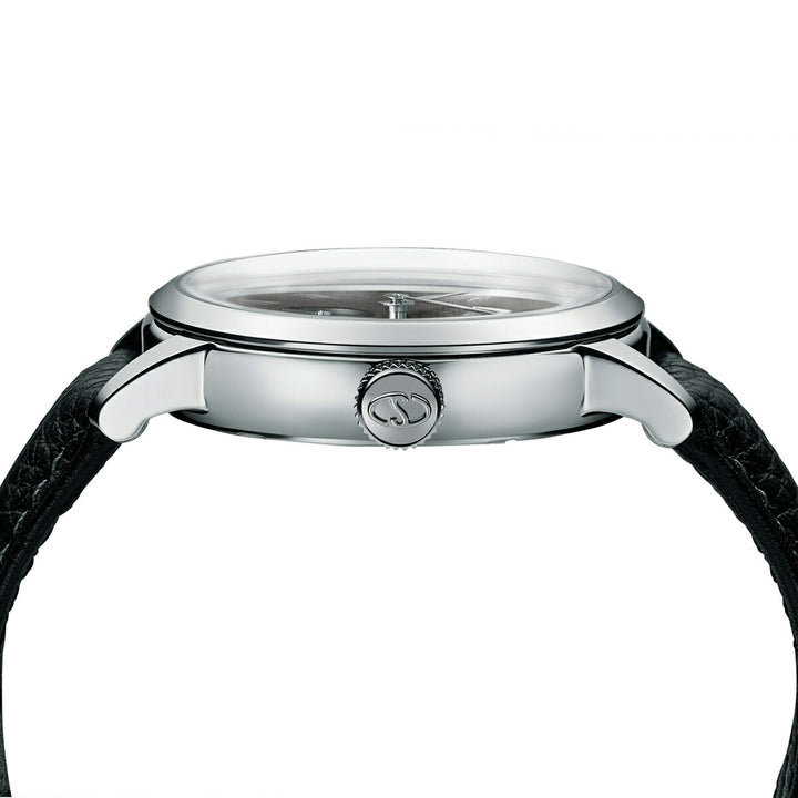 オリエントスター 75周年記念 限定モデル M45 F7 スモールセコンド RK-BS0003N メンズ 機械式 自動巻き グレーダイヤル ブラック 革ベルト 日本製