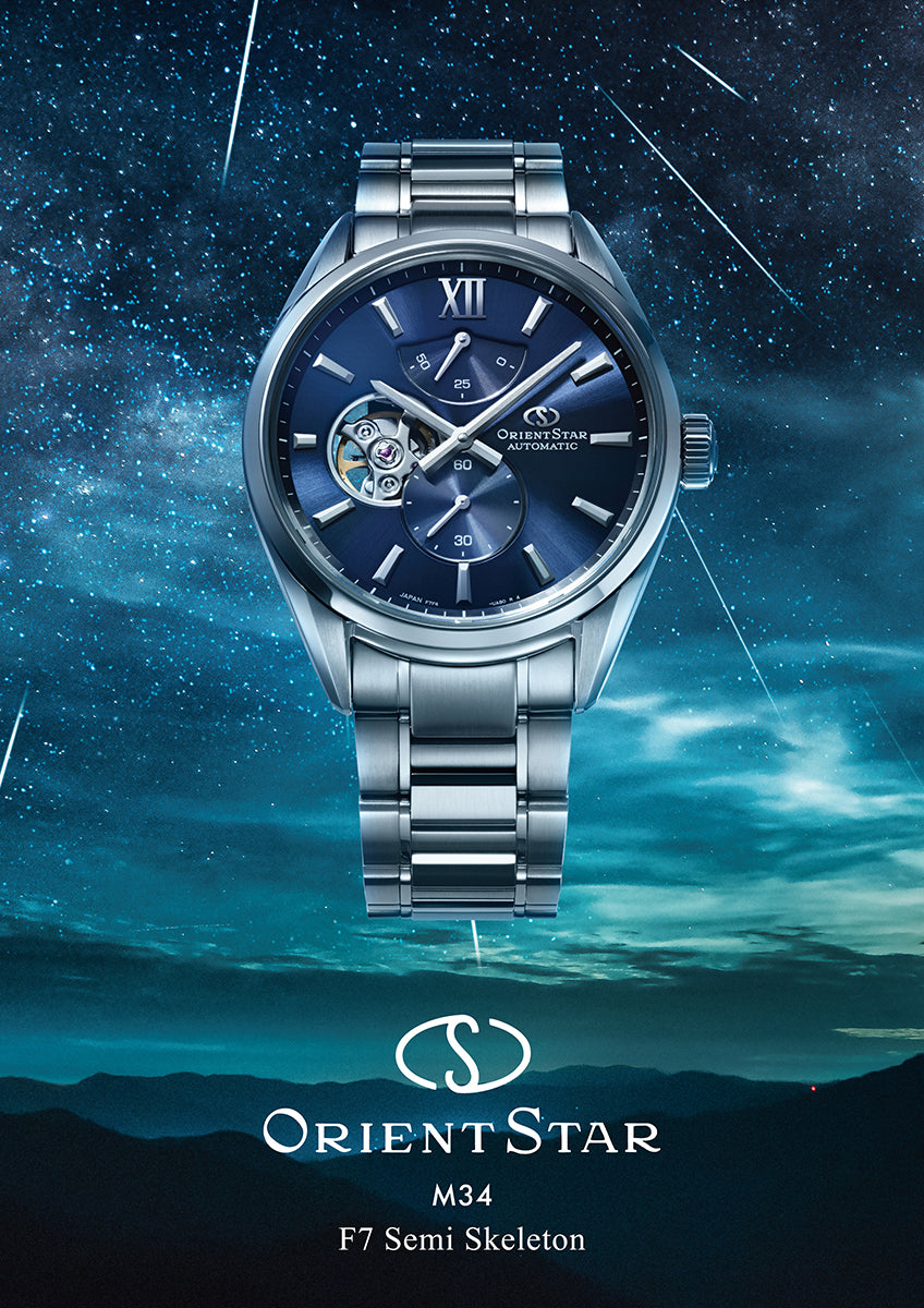9月18日発売》オリエントスター M34 F7 セミスケルトン RK