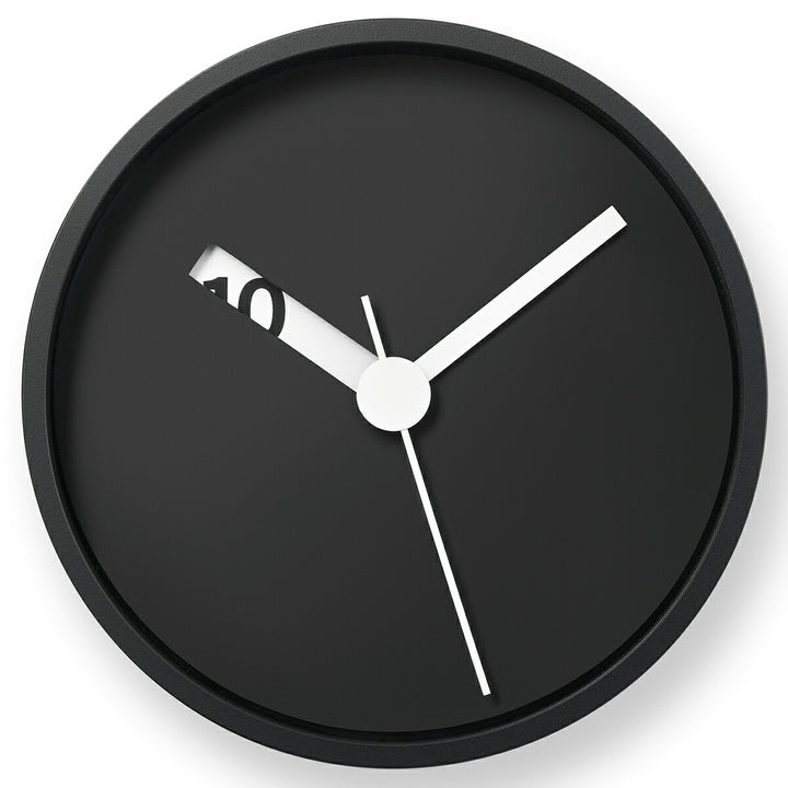 タカタレムノス 掛け時計 デザインオブジェクト エクストラノーマル クロック クオーツ 電池式 掛置兼用 ブラック ロス・ミクブライド RM24-07BK