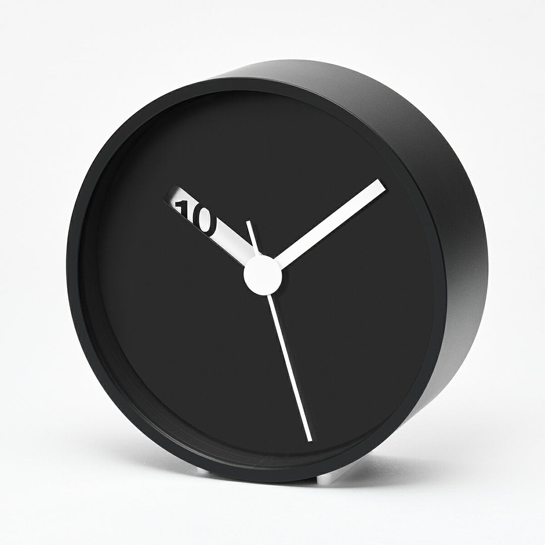 タカタレムノス 掛け時計 デザインオブジェクト エクストラノーマル クロック クオーツ 電池式 掛置兼用 ブラック ロス・ミクブライド RM24-07BK