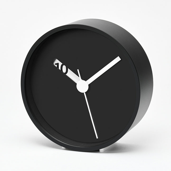 タカタレムノス 掛け時計 デザインオブジェクト エクストラノーマル クロック クオーツ 電池式 掛置兼用 ブラック ロス・ミクブライド RM24-07BK