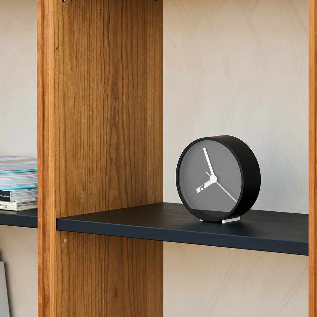 タカタレムノス 掛け時計 デザインオブジェクト エクストラノーマル クロック クオーツ 電池式 掛置兼用 ブラック ロス・ミクブライド RM24-07BK