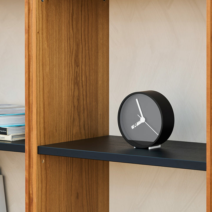 タカタレムノス 掛け時計 デザインオブジェクト エクストラノーマル クロック クオーツ 電池式 掛置兼用 ブラック ロス・ミクブライド RM24-07BK