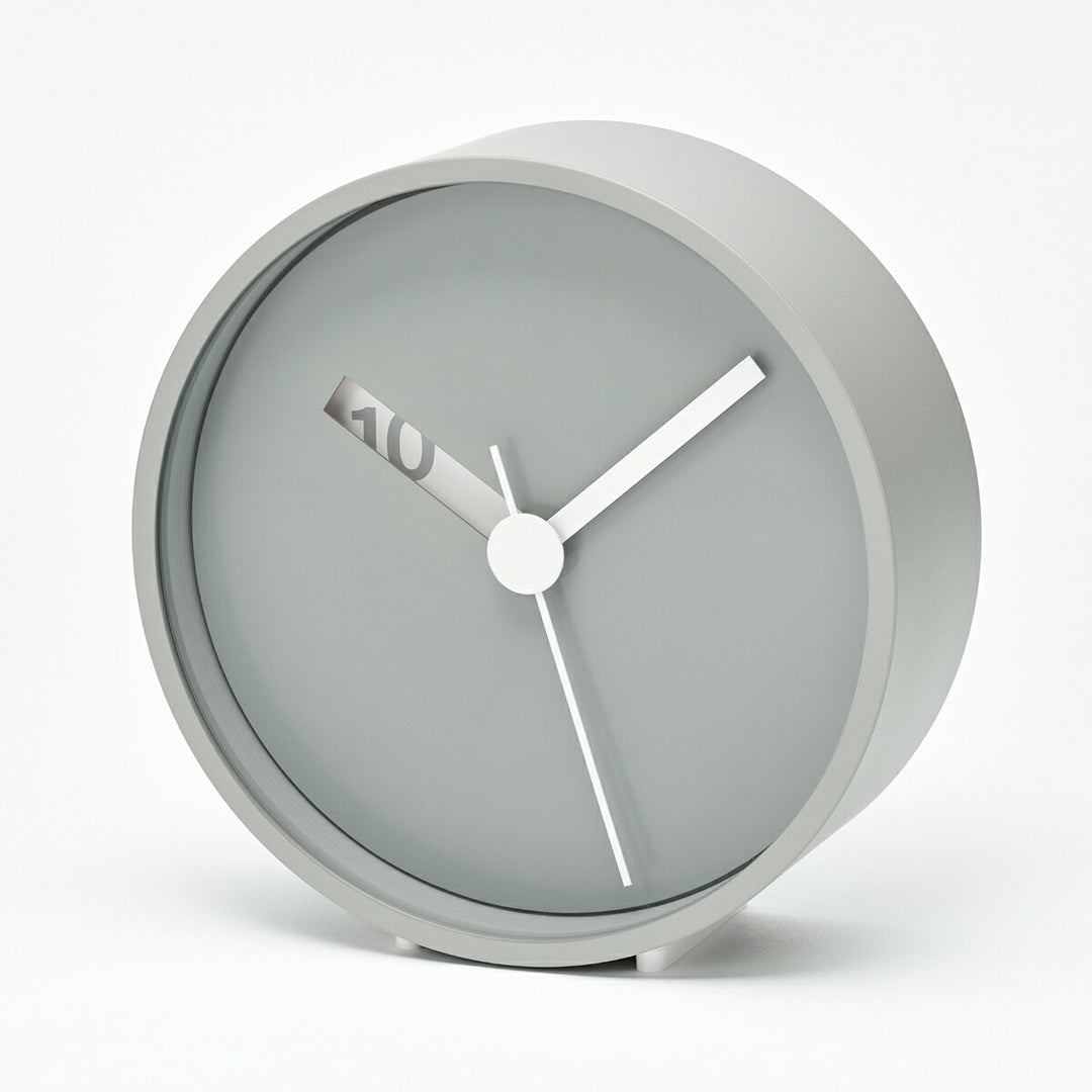 タカタレムノス 掛け時計 デザインオブジェクト エクストラノーマル クロック クオーツ 電池式 掛置兼用 グレー ロス・ミクブライド RM24-07GY