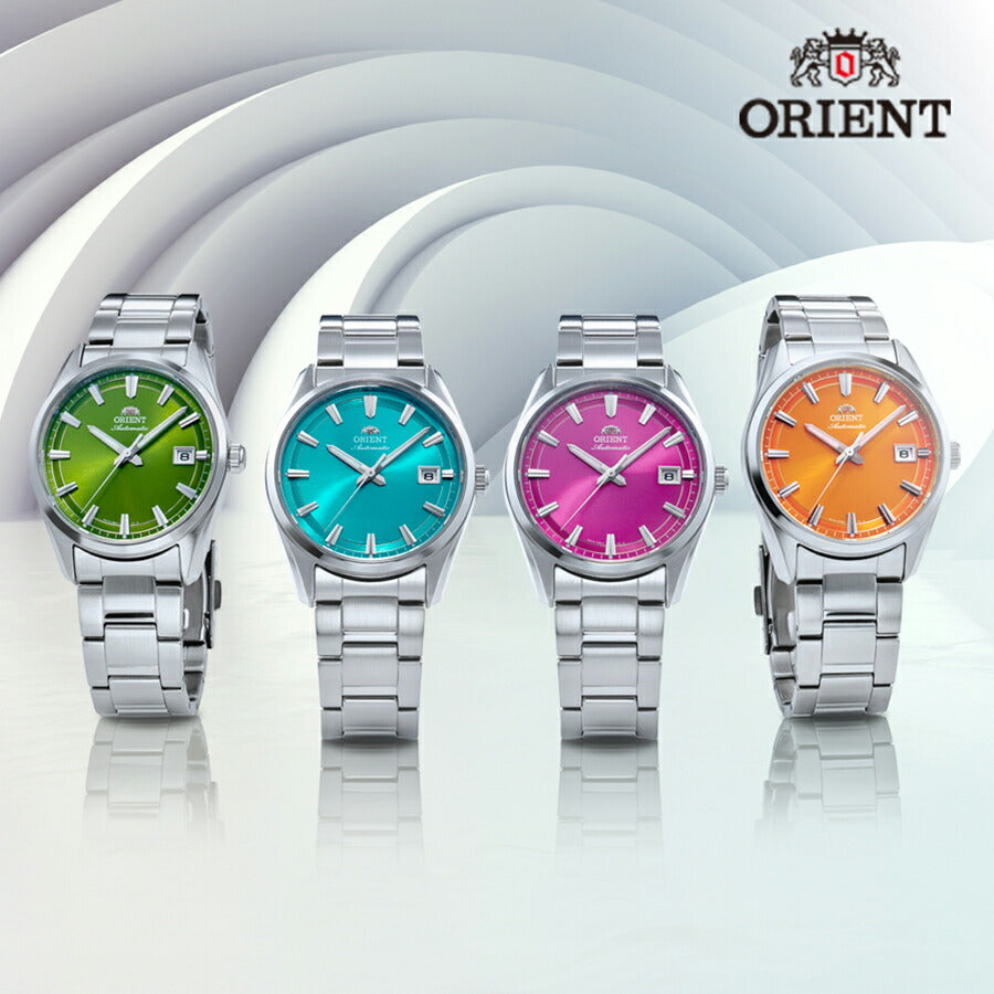 オリエント ストレット デイト 2026 春夏 シーズン限定モデル RN-AC0R05E メンズ 機械式 自動巻き グリーン