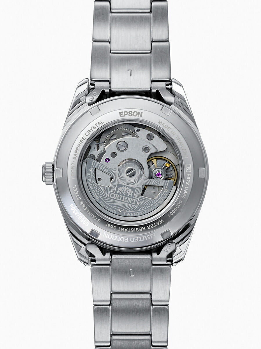 オリエント ストレット デイト 限定モデル RN-AC0R09L メンズ 機械式 自動巻き ブルーグラデーション