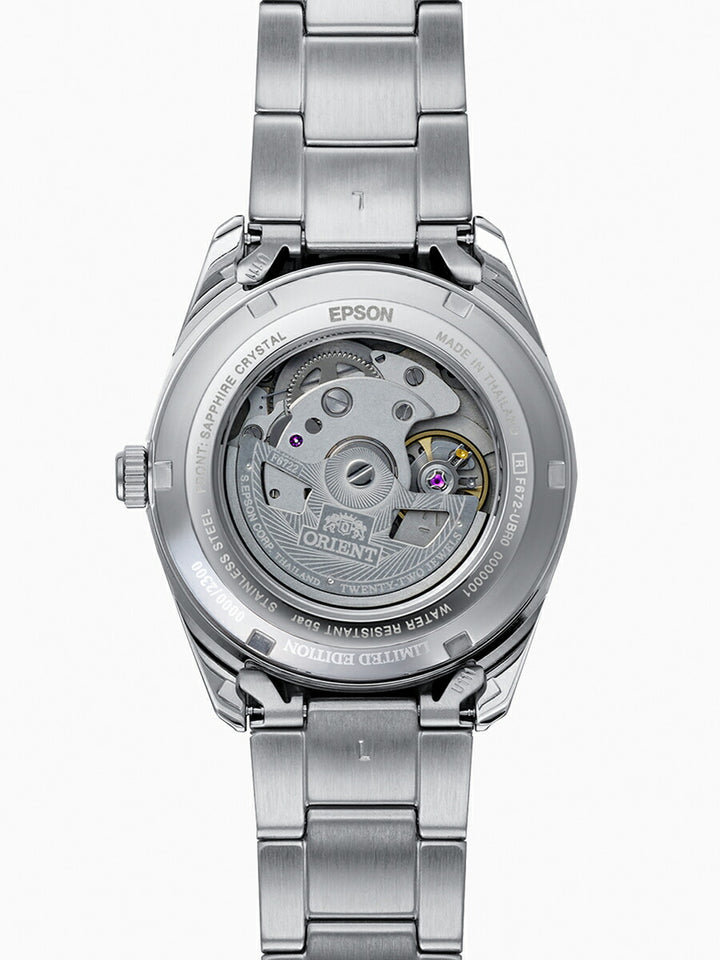 オリエント ストレット デイト 限定モデル RN-AC0R09L メンズ 機械式 自動巻き ブルーグラデーション