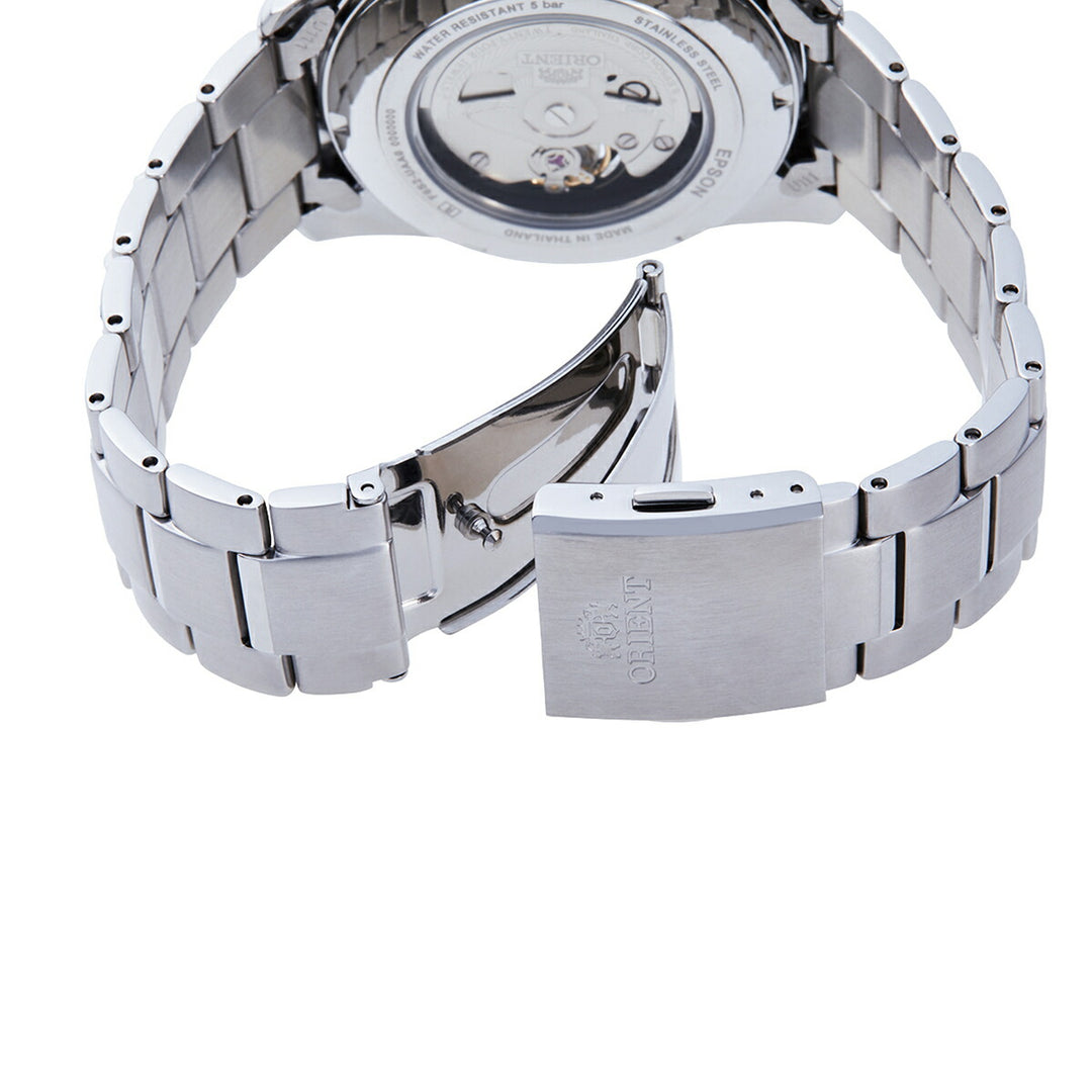 オリエント コンテンポラリー セミスケルトン RN-AR0002L メンズ 機械式 自動巻き ネイビーダイヤル