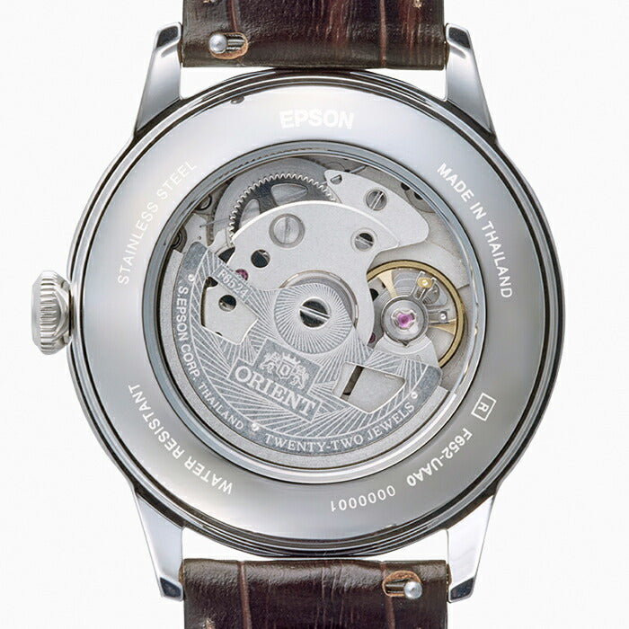 オリエント バンビーノ 38 3針モデル RN-BB0004Y メンズ 機械式 自動巻き ブラウンダイヤル 革ベルト