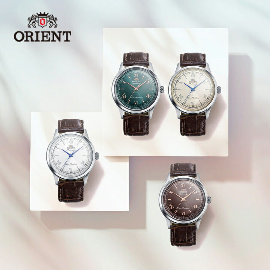 オリエント バンビーノ 38 3針モデル RN-BB0004Y メンズ 機械式 自動巻き ブラウンダイヤル 革ベルト