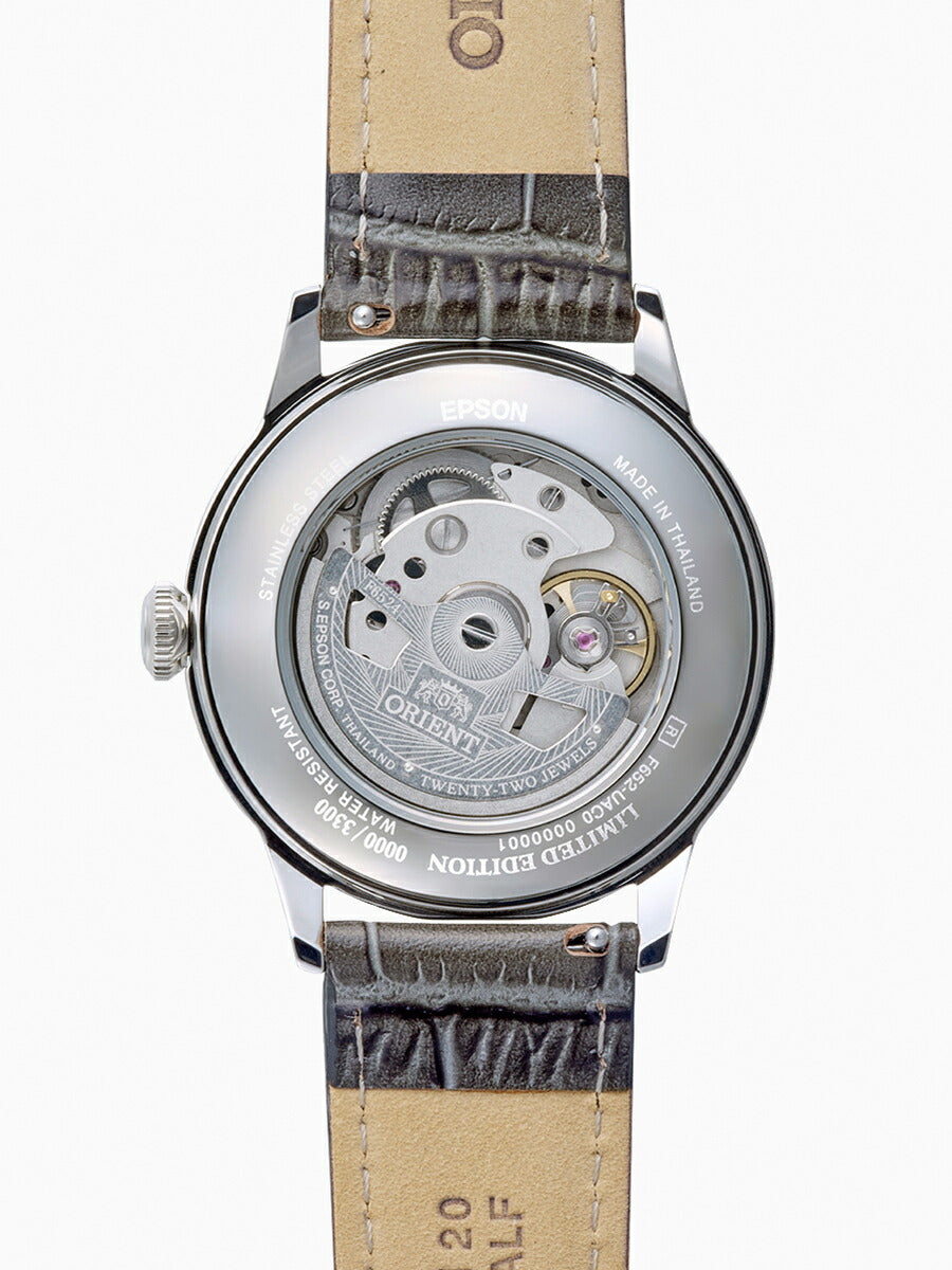 オリエント バンビーノ 38 限定モデル RN-BB0006N メンズ 機械式 自動巻き グレーダイヤル 革ベルト