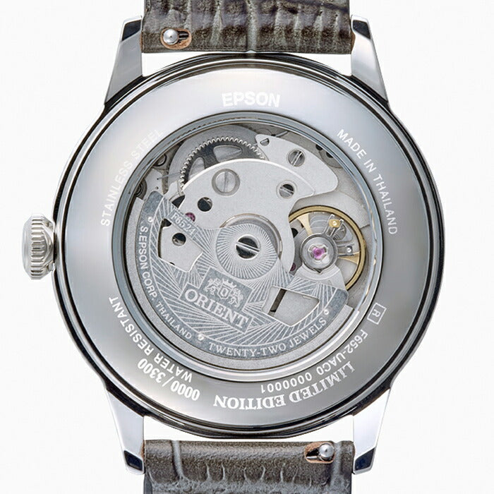 オリエント バンビーノ 38 限定モデル RN-BB0006N メンズ 機械式 自動巻き グレーダイヤル 革ベルト