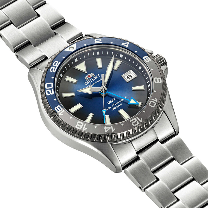 オリエント スポーツ オリエントマコ GMT 2026 限定モデル RN-BC0005L メンズ 機械式 自動巻き ブルーダイヤル