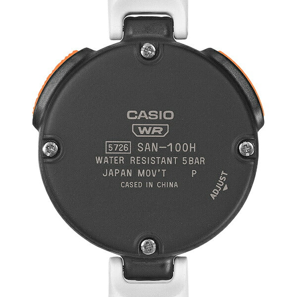 カシオ サ時計 サウナー専用 12分計搭載 SAN-100H-7BJR メンズ レディース 時計 電池式 アナログ オレンジ カールバンド
