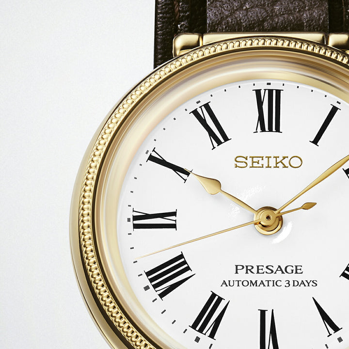 セイコー プレザージュ クラシックシリーズ セイコー創業145周年記念 限定モデル SARX136 メンズ メカニカル 自動巻き 琺瑯ダイヤル 革ベルト