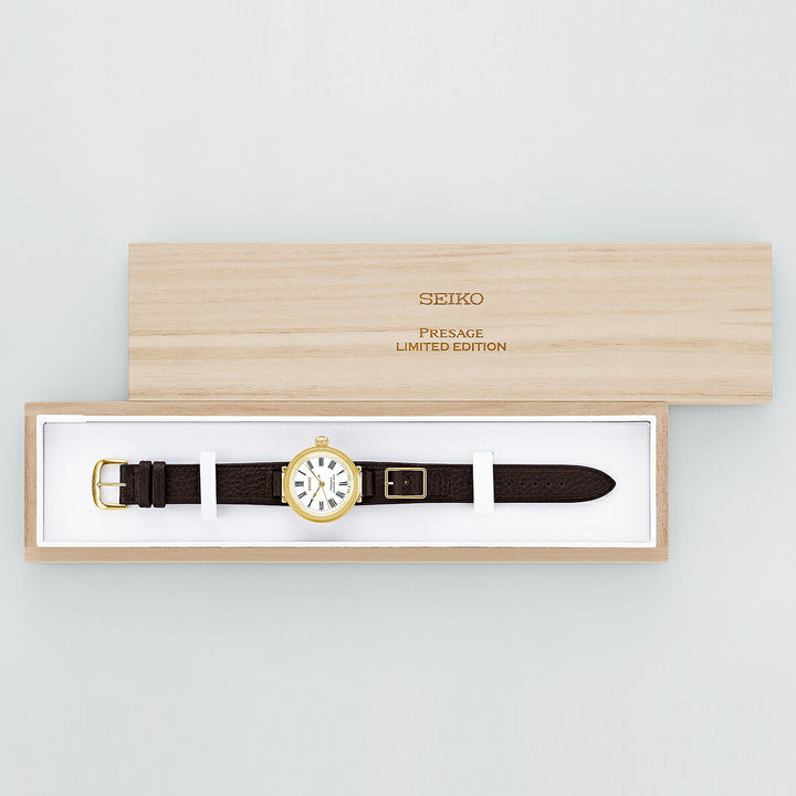 セイコー プレザージュ クラシックシリーズ セイコー創業145周年記念 限定モデル SARX136 メンズ メカニカル 自動巻き 琺瑯ダイヤル 革ベルト