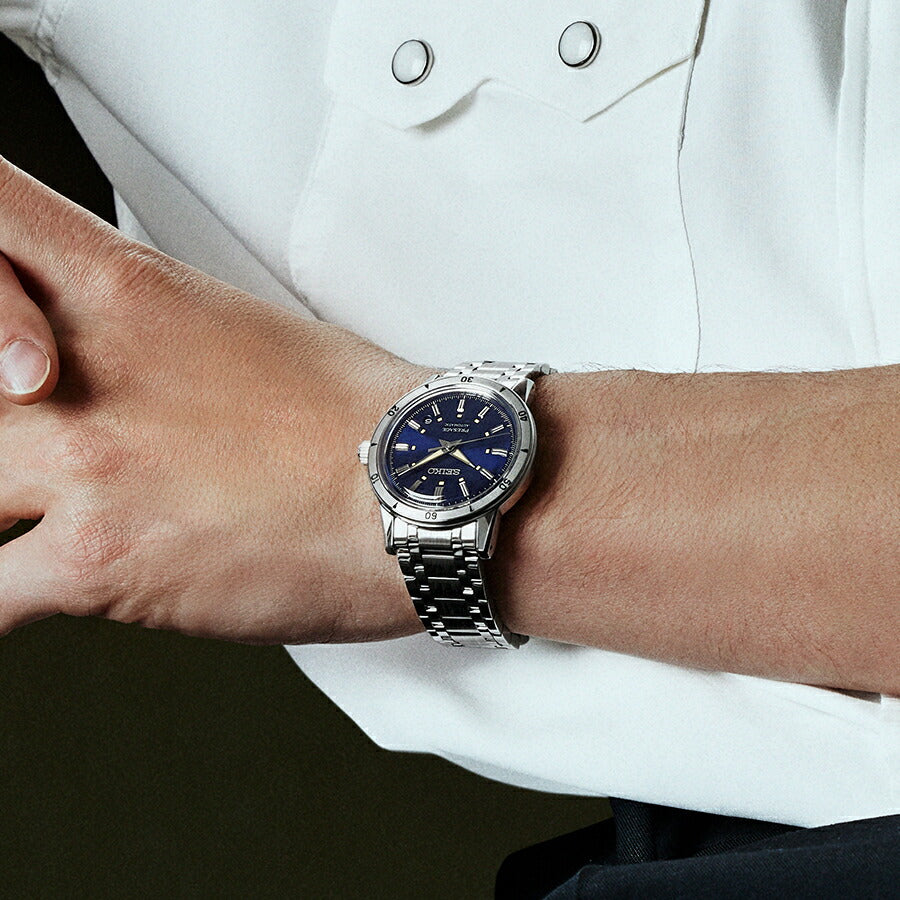 セイコー プレザージュ Style60’s SARY247 メンズ 腕時計 メカニカル 自動巻き ネイビー 日本製
