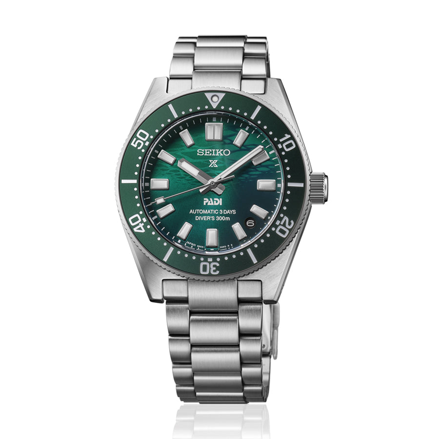 セイコー プロスペックス ダイバーズ 1965 ヘリテージ PADI スペシャルエディション SBDC205 メンズ 機械式 エメラルドグリーン