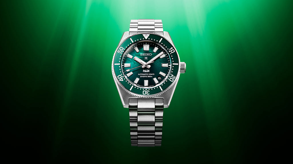 セイコー プロスペックス ダイバーズ 1965 ヘリテージ PADI スペシャルエディション SBDC205 メンズ 機械式 エメラルドグリーン