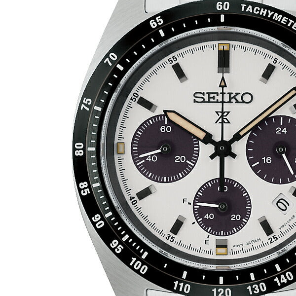 セイコー プロスペックス スピードタイマー ソーラークロノグラフ SBDL125 メンズ ホワイトダイヤル パンダ