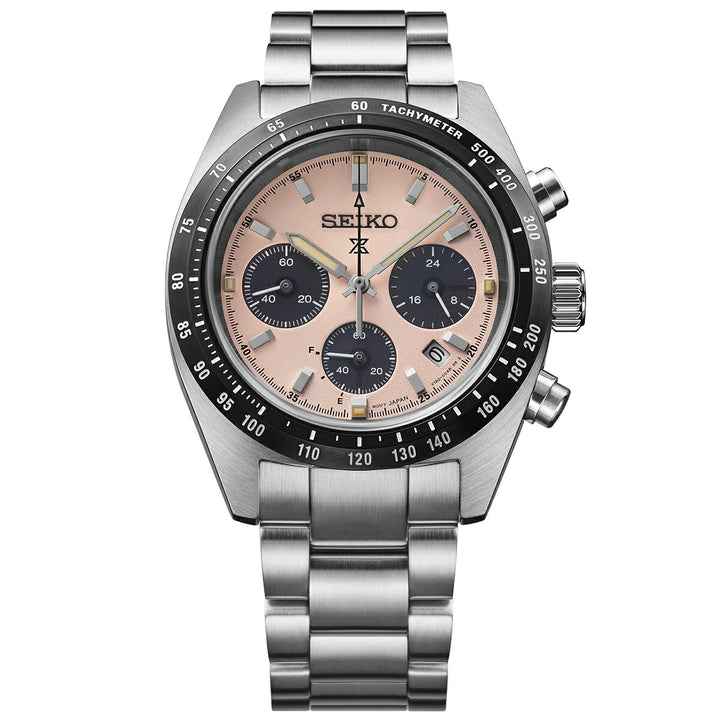 セイコー プロスペックス スピードタイマー ソーラークロノグラフ SBDL127 メンズ クラシックローズダイヤル
