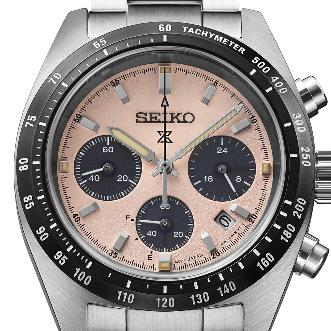セイコー プロスペックス スピードタイマー ソーラークロノグラフ SBDL127 メンズ クラシックローズダイヤル