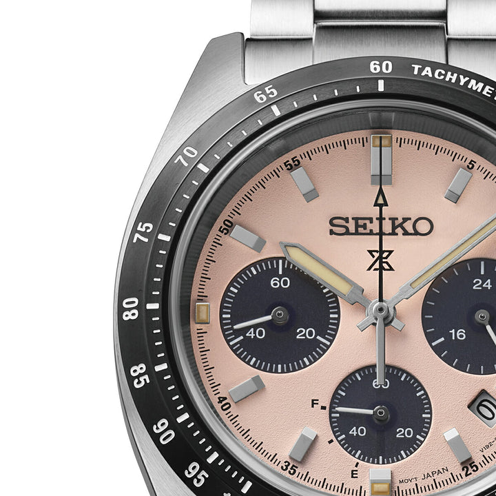 セイコー プロスペックス スピードタイマー ソーラークロノグラフ SBDL127 メンズ クラシックローズダイヤル
