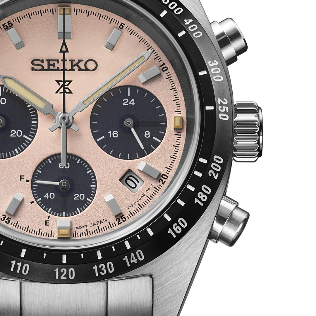 セイコー プロスペックス スピードタイマー ソーラークロノグラフ SBDL127 メンズ クラシックローズダイヤル
