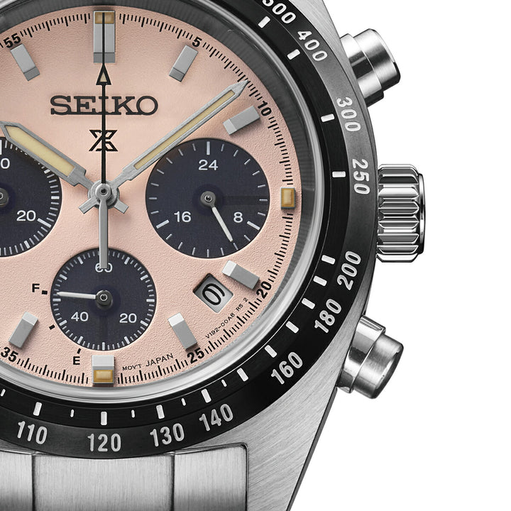 セイコー プロスペックス スピードタイマー ソーラークロノグラフ SBDL127 メンズ クラシックローズダイヤル