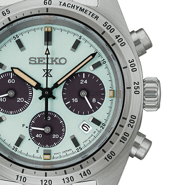 セイコー プロスペックス スピードタイマー ソーラークロノグラフ SBDL129 メンズ オパールグリーンダイヤル