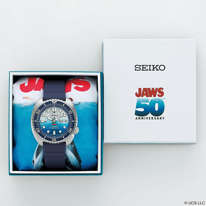 セイコー プロスペックス JAWS ジョーズ 50周年記念 限定モデル SBDY137 メンズ 機械式 ダイバーズ シリコンバンド