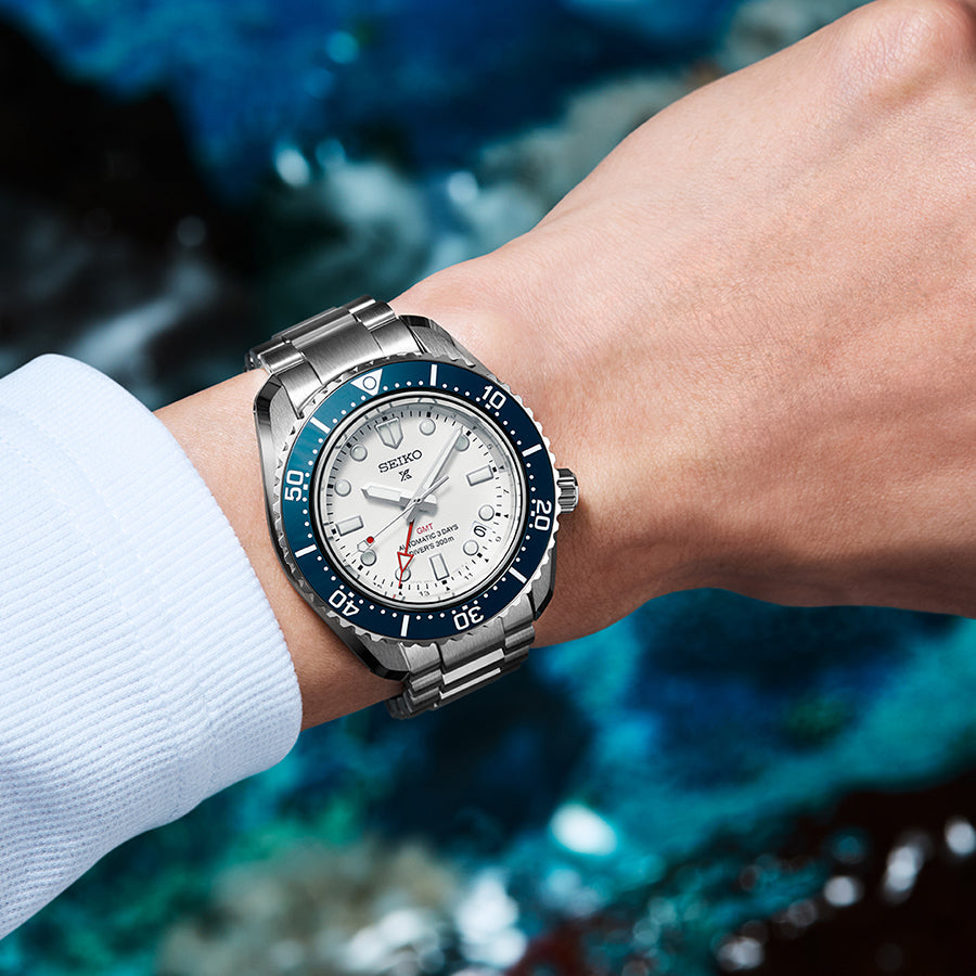 セイコー プロスペックス メカニカルダイバーズ 1968 ヘリテージ GMT SBEJ029 メンズ 機械式 ホワイトダイヤル